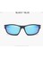 Trendy Açık Spor Polarize Güneş Gözlüğü Gözlük, Anti-Darbeli Yarış Sürme Motosiklet Gözlük Uv-Goggles - Mavi 4
