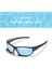 Trendy Açık Spor Polarize Güneş Gözlüğü Gözlük, Anti-Darbeli Yarış Sürme Motosiklet Gözlük Uv-Goggles - Mavi 5