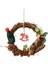 8 "noel Çelenk Çelenk Ön Kapı Ev Dekor Için Kurutulmuş Çiçek Pinecones 2