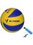 VL400 Voleybol Topu 8 Panel Sarı Mavi 5 Numara Voleybol Topu + Top Pompası 1