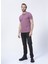 Nobro K Polo Yaka Regular Fit Düz Lila Erkek T-Shirt 5