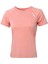 911314-2098 Bisiklet Yaka Regular Fit Düz Açık Pembe Kadın T-Shirt 4