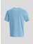 Logo Cafers Erkek Açık Mavi Regular Fit Tişört 2