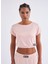 Authentic Tier One Lamara Kadın Açık Pembe Regular Fit Tişört 5