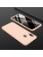 Samsung Galaxy A20 Kılıf Kamera Korumalı 3 Parça Ays Sert Plastik Gold 1
