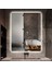 80X120 cm Dokunmatik Tuşlu Ledli Ayna Banyo Aynası Dekoratif Ayna Boy Ayna Salon Duvar Ayna 4