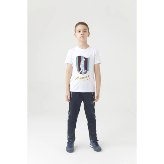 Trabzonspor Tshirt Bisiklet Yaka Atatürk Baskılı