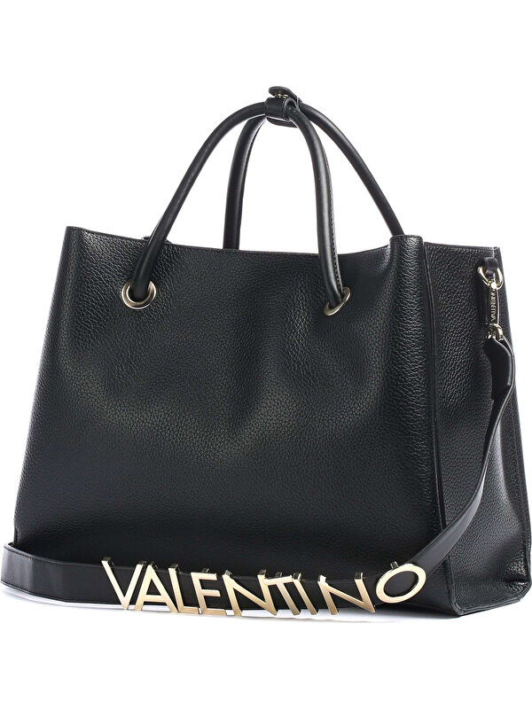 Mario Valentino VBS5A802 Siyah Kadın Fermuarlı El Çantası
