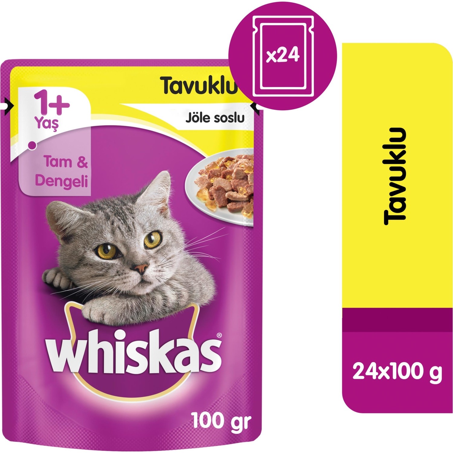 Whiskas Tavuklu Pouch Yaş Mama 100gr12 Fiyatı Taksit Seçenekleri 