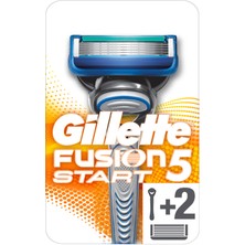Gillette Fusion Start Tıraş Makinesi + 2 Yedek Tıraş Bıçağı