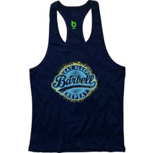 Bluu Barbell  Fitness Gym Tank Top Sporcu Atleti