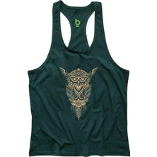 Bluu Owl Sporcu Atleti Fitness Gym Tank Top Nefes Alabilir Kumaşlı Yazlık Moda