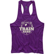 Bluu Trainhard  Fitness Gym Tank Top Sporcu Atleti