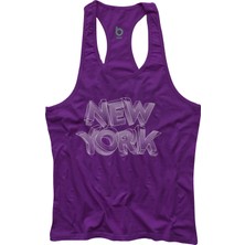 Bluu Newyorkstr  Fitness Gym Tank Top Sporcu Atleti