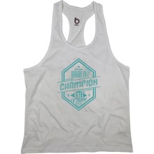 Bluu Champion  Fitness Gym Tank Top Sporcu Atleti