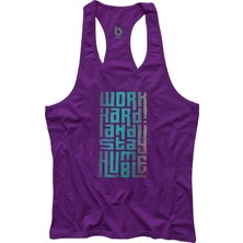 Bluu Hmble Unisex Sporcu Atleti Fitness Gym Tank Top Şık Tasarım Nefes Alabilir Kumaş