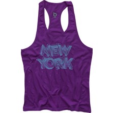 Bluu Newyorkstr  Fitness Gym Tank Top Sporcu Atleti