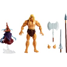 Masters Of The Universe Masterverse Deluxe He-Man Aksiyon Figürü, 30'Dan Fazla Eklem Yeri, , Kıyafet ve Döner Tabanlı Orko Figürü, 18 Cm Gyy41