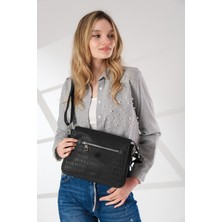 Just Polo Kadın 3 Bölmeli Ayarlanabilir Uzun Askılı Postacı ve Omuz Çantası PBU4013