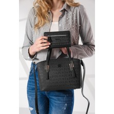 Just Polo Kadın Ayarlanabilir Askılı Omuz Çantası ve Cüzdan Kombini PBU4030-1006