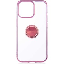 ZORE Apple iPhone 13 Pro Max Kılıf ZORE Gess Kenarları Renkli Yüzük Aparatlı