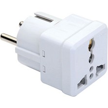 De-Pa 11117 Unıversal Fiş Çevirici 5 Adet amerikan-Ingiliz Bakır Evrensel Fiş Dönüştürücü Adaptör 