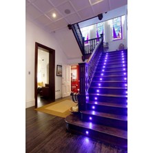 Full Reyon Yuvarlak Mavi Işık Analog Sensörlü LED Spot Basamak Armatürü