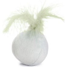 Beeztees Peluş Tüylü Yavru Kedi Oyuncağı 5cm Beyaz