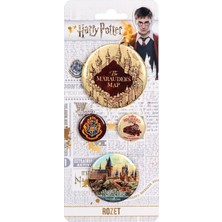 Gifi Rozet & Broş Harry Potter Çapulcu Haritası 4 Adet Lisanslı