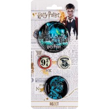 Gifi Rozet & Broş Harry Potter Hogwarts Binası 4 Adet Lisanslı