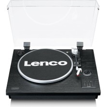 Lenco Ls-55 Siyah Ahşap Hoparlörlü Bluetoothlu Pikap Usbli MP3E Kayıt Özellikli Plak Çalar