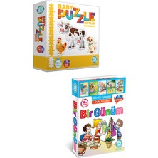 Circle Toys  Baby Puzzle Çiftlik + Bir Günüm Seti