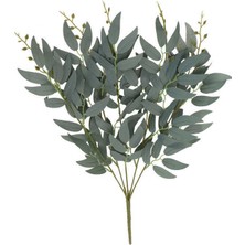 Yapay Çiçek Deposu Yapay Yeşillik Zeytin Dalı Demeti Mat Yeşil
