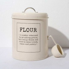 Metal Vintage Mutfak Gıda Un Depolama Teneke Jar 5 Litre Konteyner(Yurt Dışından)