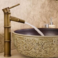 Dolity Vintage Tek Kolu Pulldown Mutfak Bataryası Banyo Bataryası, Pirinç Mutfak Lavabo Bataryaları, Yağ Ovuşturdu Bronz Crevasse (Yurt Dışından)