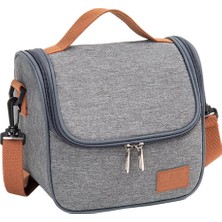 Termal Öğle Yemeği Çantası Yalıtımlı Tote Sızdırmaz Gıda Organizatör Piknik Yetişkin Için 22X16X19.5 cm