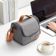 Termal Öğle Yemeği Çantası Yalıtımlı Tote Sızdırmaz Gıda Organizatör Piknik Yetişkin Için 22X16X19.5 cm