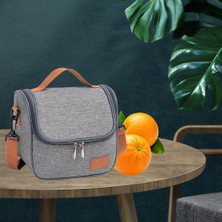 Termal Öğle Yemeği Çantası Yalıtımlı Tote Sızdırmaz Gıda Organizatör Piknik Yetişkin Için 22X16X19.5 cm