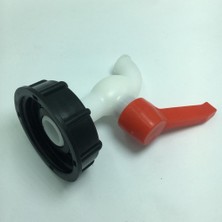 Pvc Kalın DN20 Su Yağı Ton / Ibc Namlu Için Konnektör Adaptör Vanası