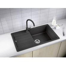 Blanco Legra Xl 6 S Tezgah Üstü 1 Gözlü Geniş Hazneli Granit Antrasit Evye