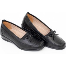 The Hope Shoes Anne Ayakkabısı Siyah Tam Ortopedik Deri Taban Günlük Her Mevsim