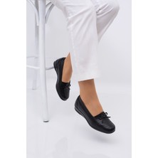The Hope Shoes Anne Ayakkabısı Siyah Tam Ortopedik Deri Taban Günlük Her Mevsim
