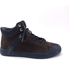 Marcomen Kaverengi Deri Erkek Sneaker Ayakkabı
