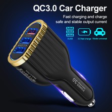 Olaf Qc3.0 3.5A 3 USB Bağlantı Noktaları Hızlı Şarj Araç Şarj Cep Telefonları / Tabletler Için Şarj (Yurt Dışından)