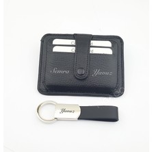 Isme Kişiye Özel Deri Kartlık ve Anahtarlık Seti