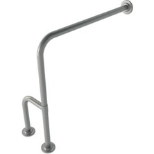 Bocchi Tutunma Barı 90 Derece Açılı Duvardan ve Ayaklı Mat Paslanmaz Çelik TBPC-101-1190