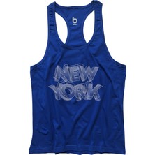 Bluu Newyorkstr  Fitness Gym Tank Top Sporcu Atleti