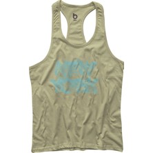 Bluu Newyorkstr  Fitness Gym Tank Top Sporcu Atleti