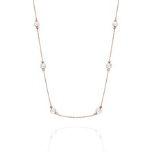 Adal Silver Kadın Gümüş Rose Incili Kolye