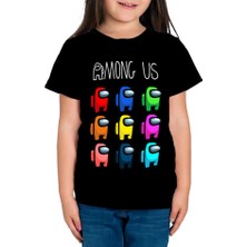 TakeTshirt Among Us Çocuk Tişört Siyah